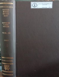 Image of The Sacred Books of The East Vol. 50 : Index